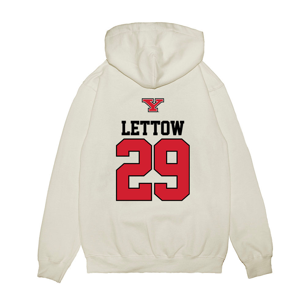 Youngstown State - NCAA Baseball : Dillon Lettow - USA Raglan Premium Hooded Sweatshirt-1