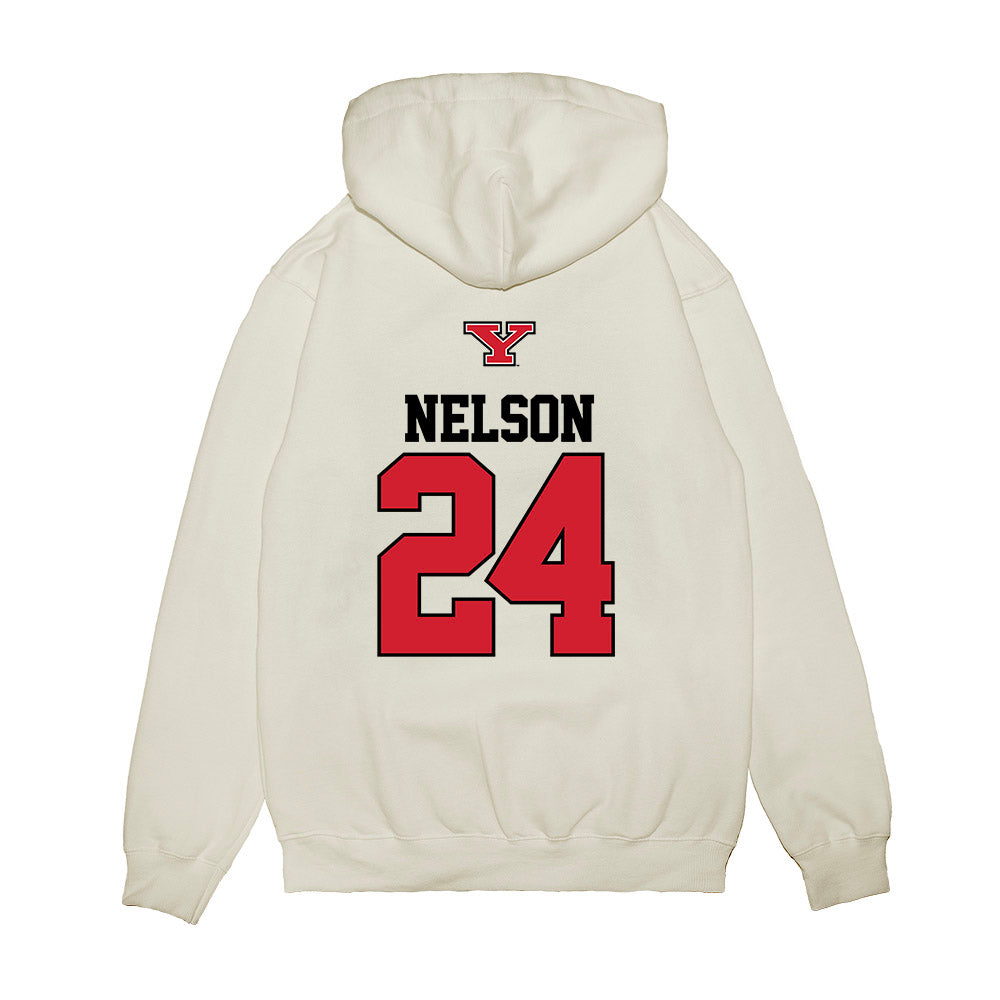 Youngstown State - NCAA Baseball : Braylon Nelson - USA Raglan Premium Hooded Sweatshirt-1