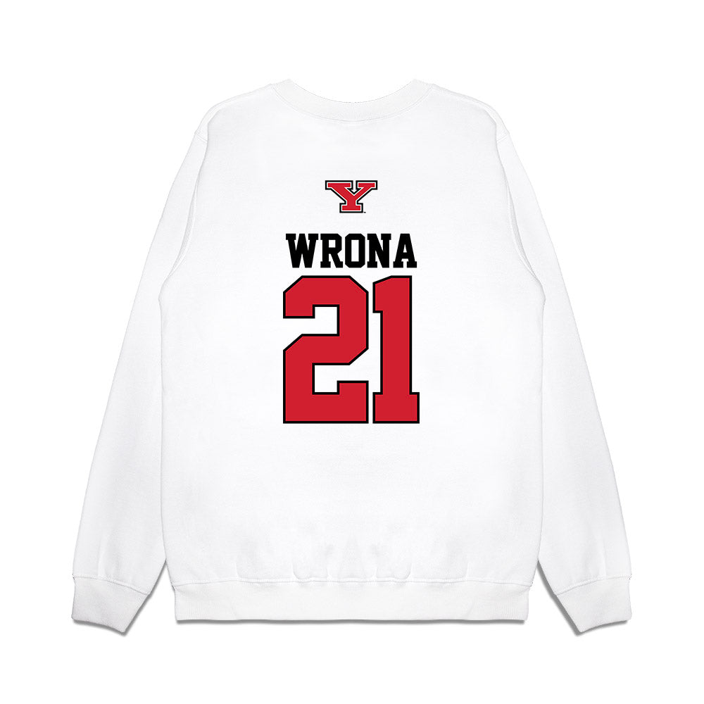 Youngstown State - NCAA Baseball : Jay Wrona - USA Raglan Premium Crewneck Sweatshirt-1