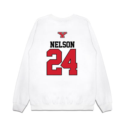 Youngstown State - NCAA Baseball : Braylon Nelson - USA Raglan Premium Crewneck Sweatshirt-1