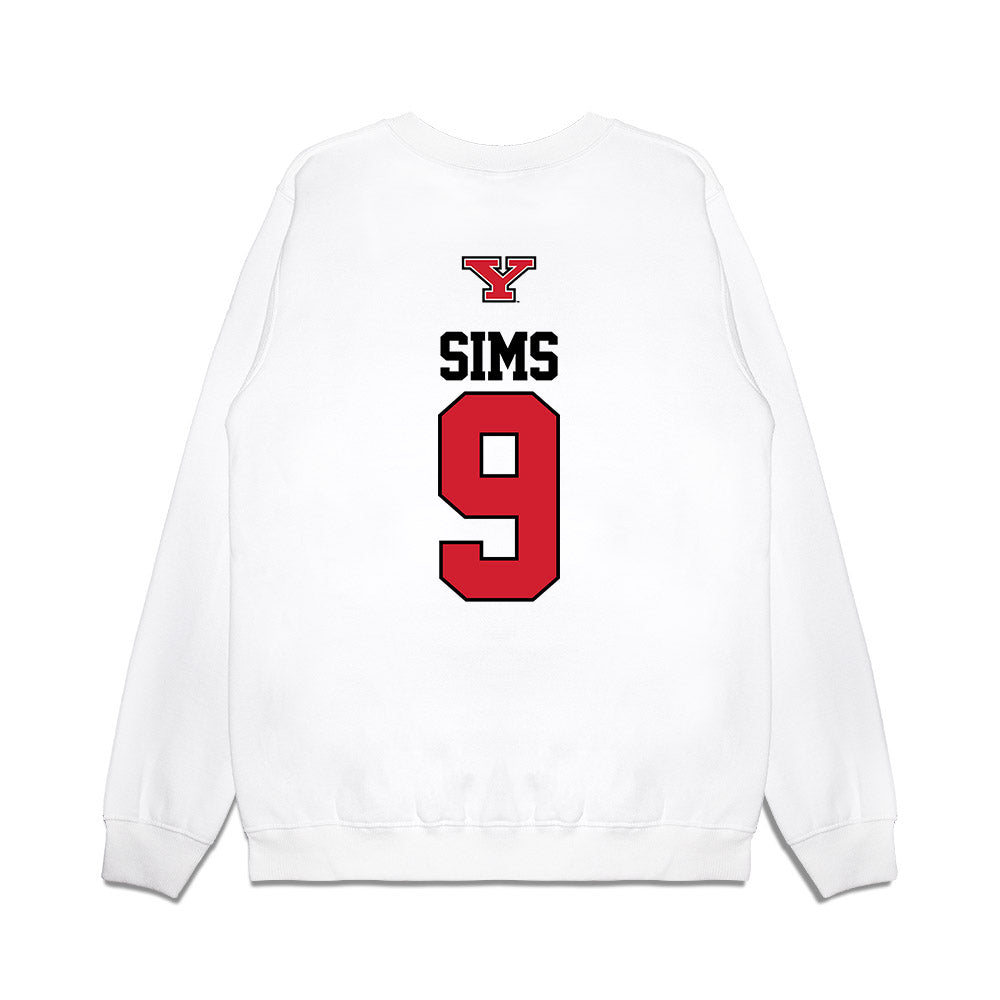 Youngstown State - NCAA Baseball : Kyan Sims - USA Raglan Premium Crewneck Sweatshirt-1