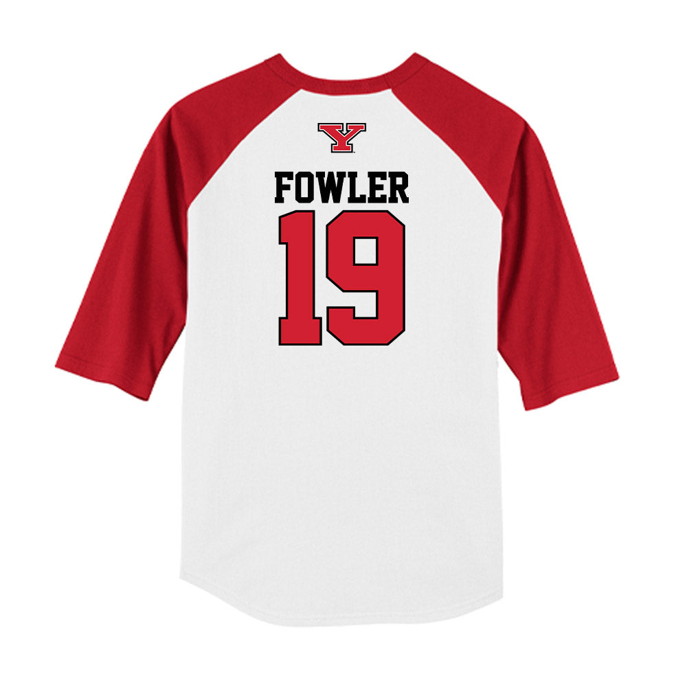 Youngstown State - NCAA Baseball : Thomas Fowler - USA Raglan Raglan Shirt-1