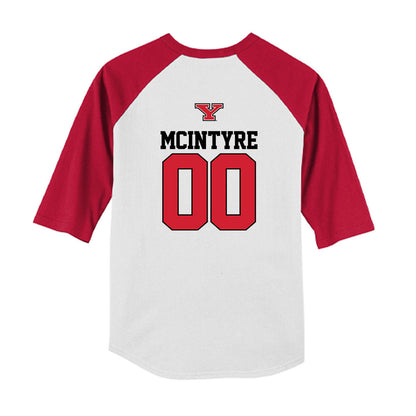 Youngstown State - NCAA Baseball : Charlie McIntyre - USA Raglan Youth Raglan T-Shirt-1