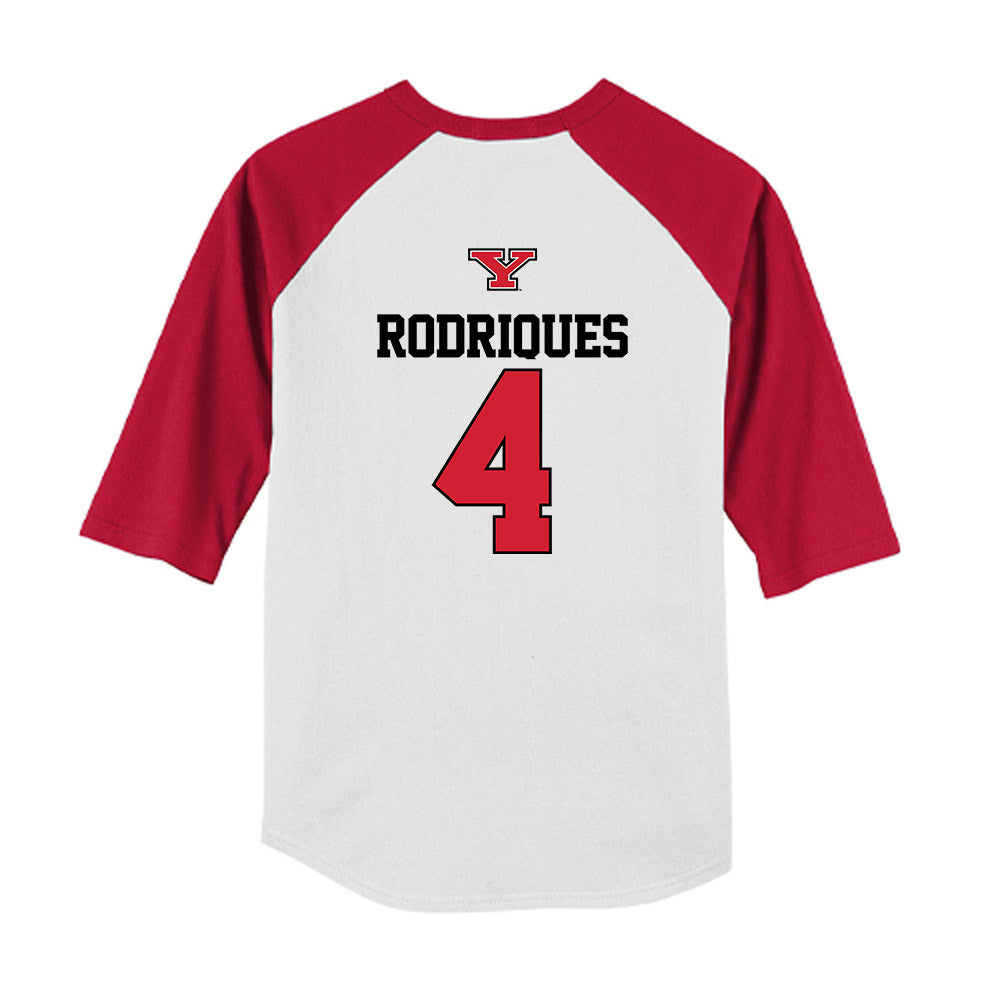 Youngstown State - NCAA Baseball : Michael Rodriques - USA Raglan Youth Raglan T-Shirt-1