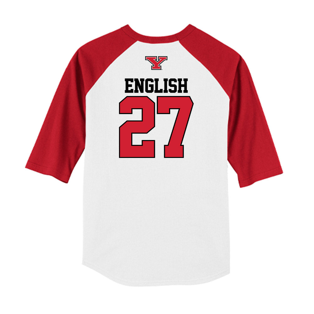 Youngstown State - NCAA Baseball : Aidan English - USA Raglan Raglan Shirt-1