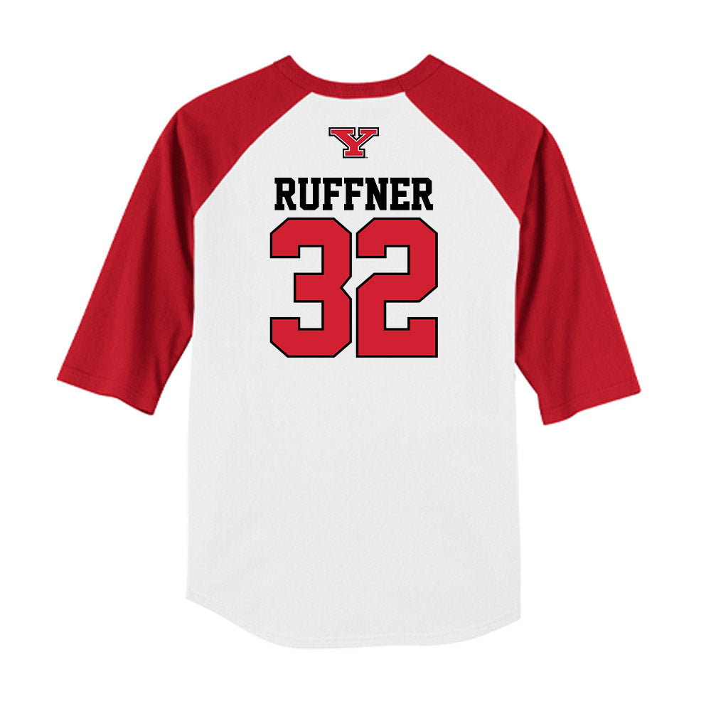 Youngstown State - NCAA Baseball : Teddy Ruffner - USA Raglan Raglan Shirt-1