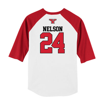 Youngstown State - NCAA Baseball : Braylon Nelson - USA Raglan Raglan Shirt-1
