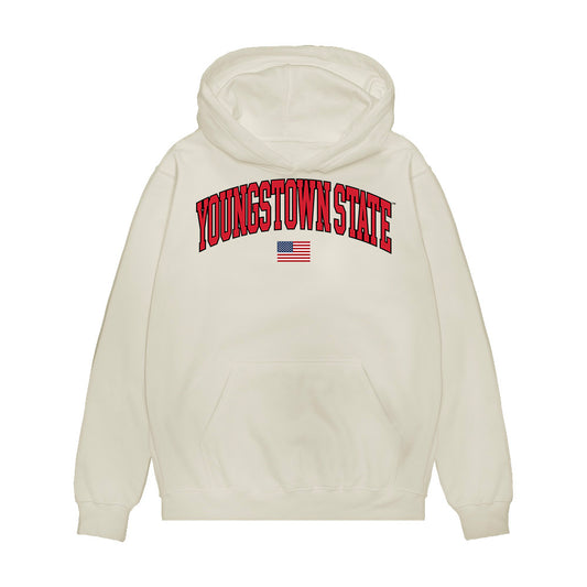 Youngstown State - NCAA Baseball : Aidan English - USA Raglan Premium Hooded Sweatshirt-0
