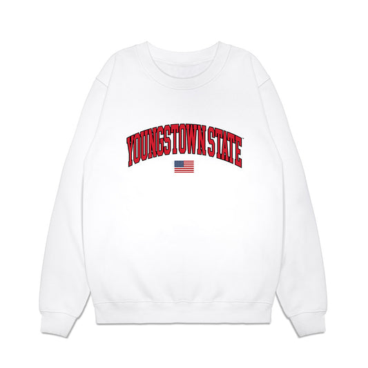 Youngstown State - NCAA Baseball : Evan Fuller - USA Raglan Premium Crewneck Sweatshirt-0