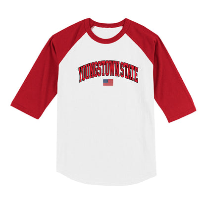 Youngstown State - NCAA Baseball : Brayden Trogdon - USA Raglan Raglan Shirt-0