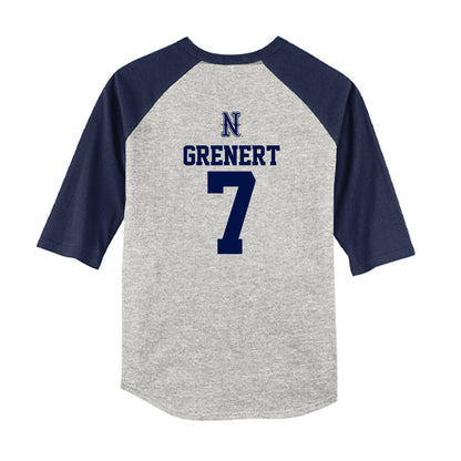 Nevada - NCAA Baseball : Andrew Grenert - USA Raglan Youth Raglan T-Shirt-1