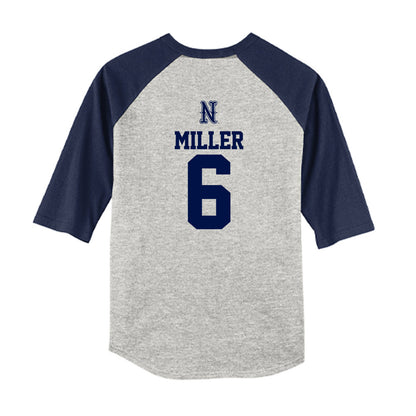 Nevada - NCAA Baseball : Nikolas Miller - USA Raglan Youth Raglan T-Shirt-1