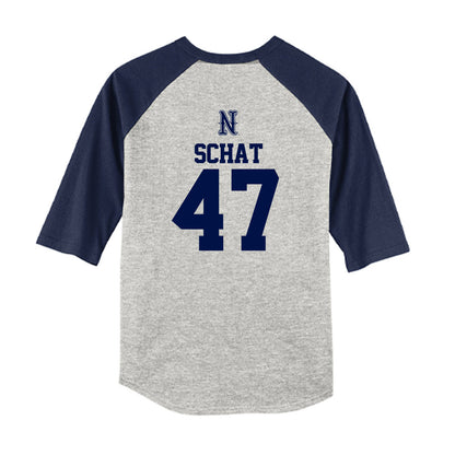 Nevada - NCAA Baseball : Luke Schat - USA Raglan Youth Raglan T-Shirt-1