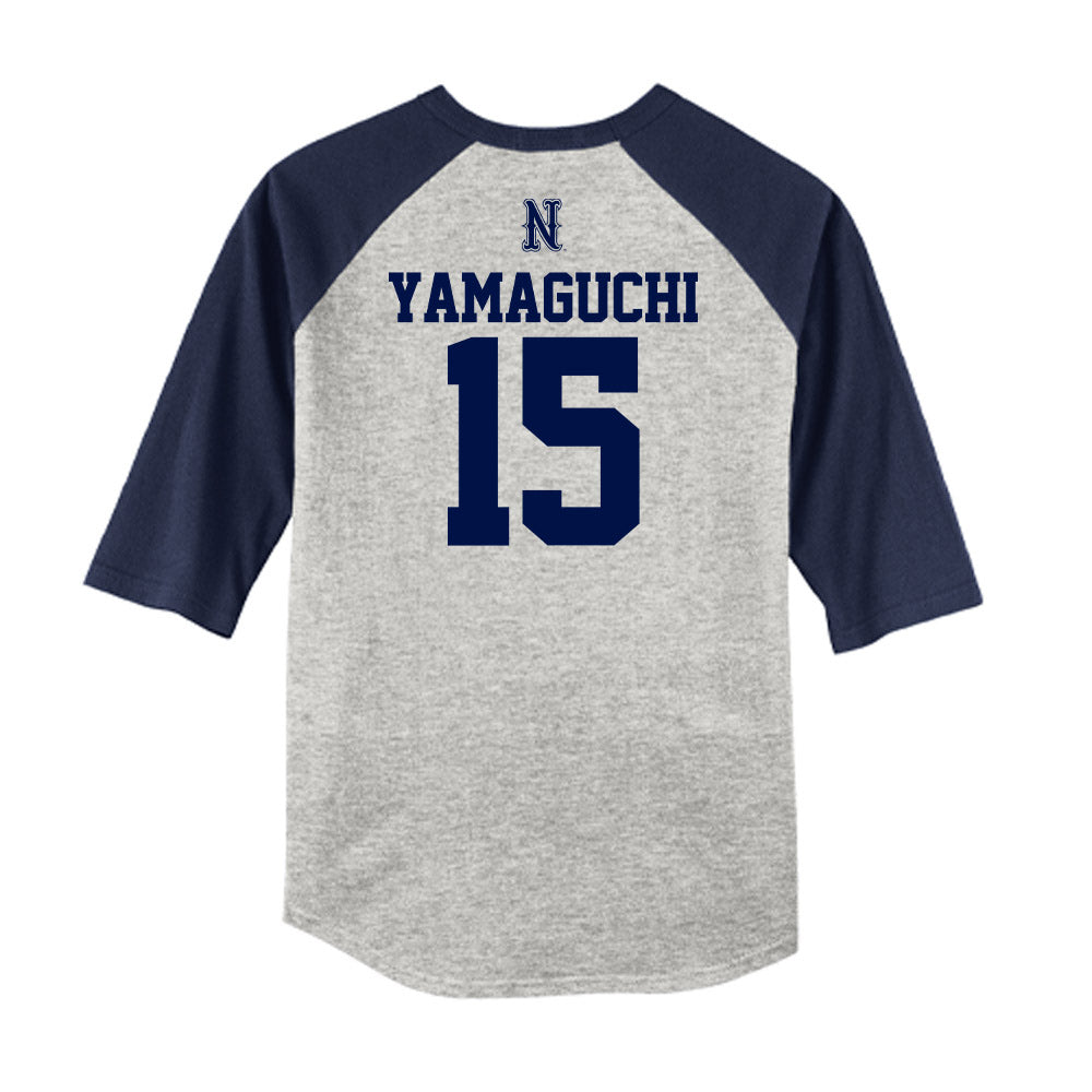 Nevada - NCAA Baseball : Sean Yamaguchi - USA Raglan Raglan Shirt-1