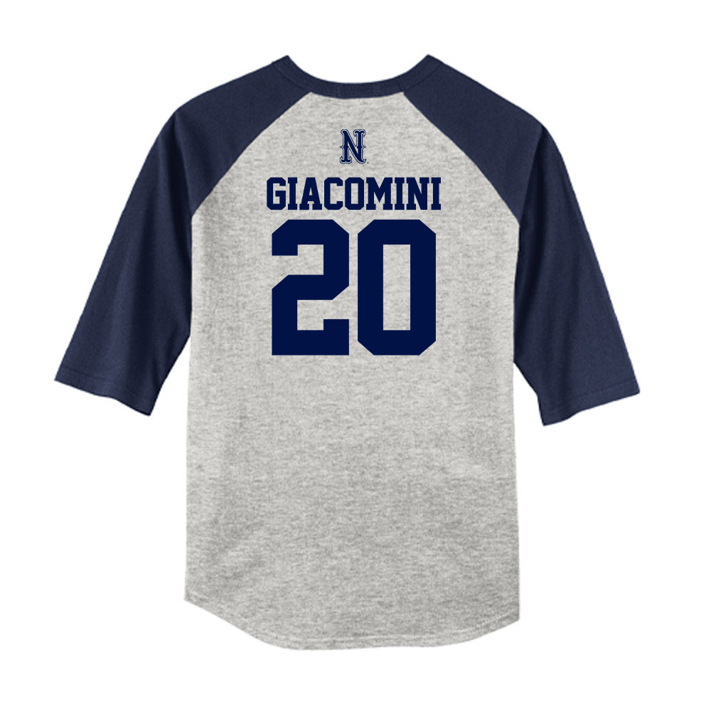 Nevada - NCAA Baseball : Jordan Giacomini - USA Raglan Raglan Shirt-1