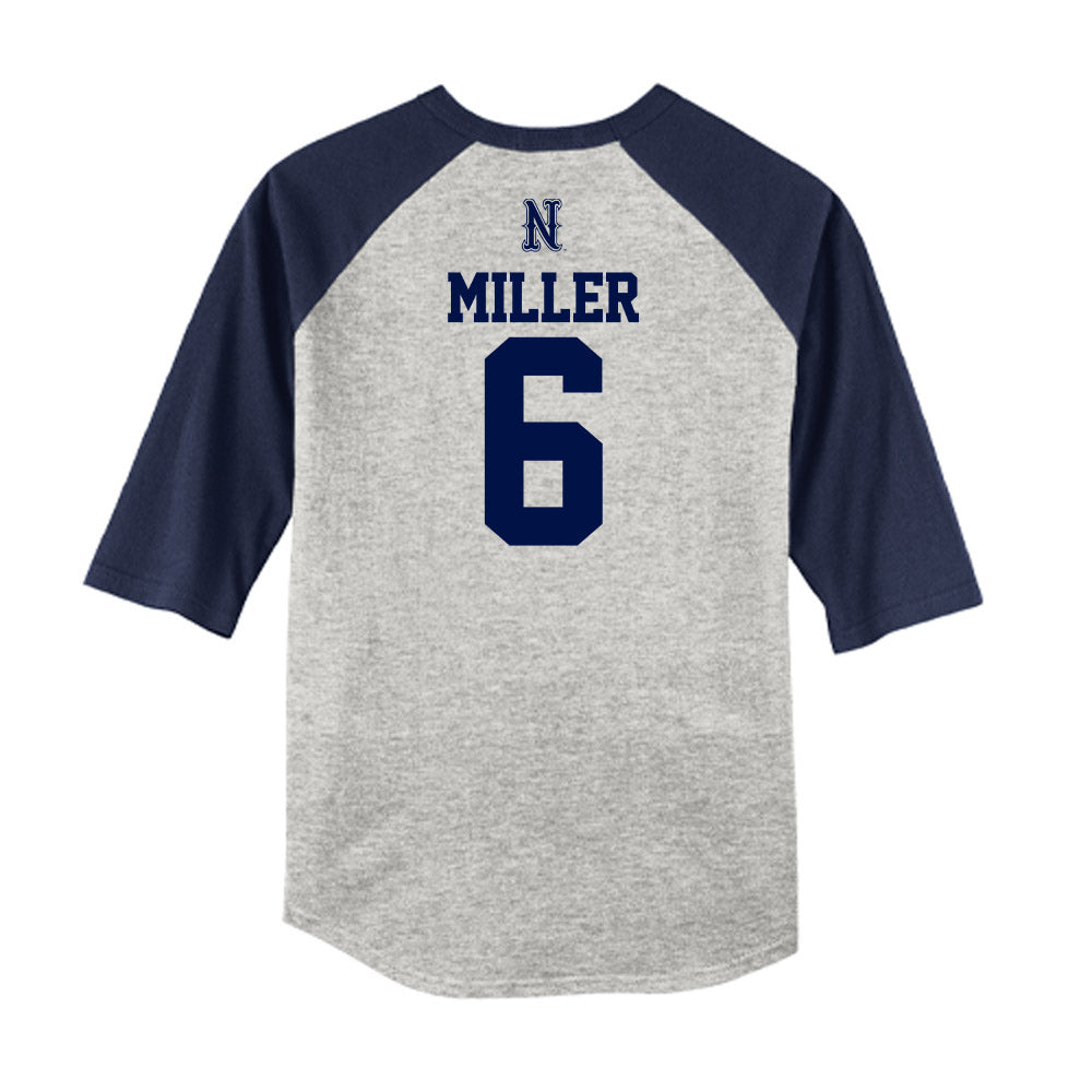 Nevada - NCAA Baseball : Nikolas Miller - USA Raglan Raglan Shirt-1