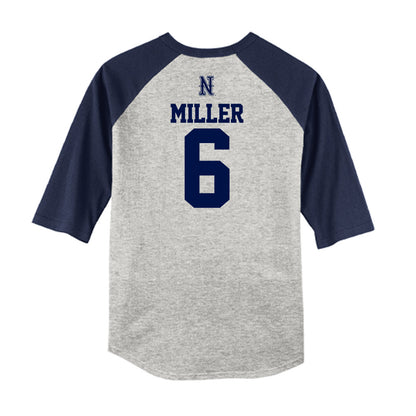 Nevada - NCAA Baseball : Nikolas Miller - USA Raglan Raglan Shirt-1