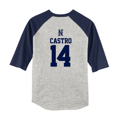 Nevada - NCAA Baseball : Alessandro Castro - USA Raglan Youth Raglan T-Shirt-1