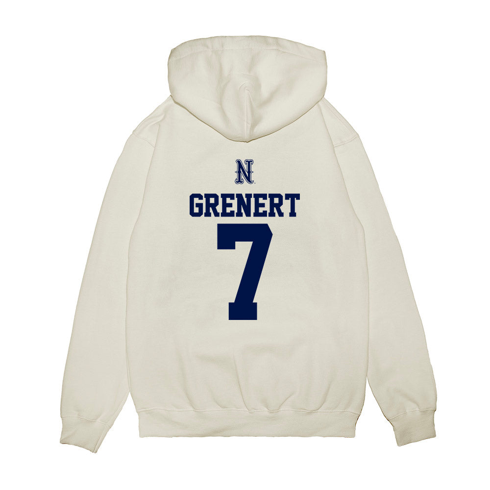 Nevada - NCAA Baseball : Andrew Grenert - USA Raglan Premium Hooded Sweatshirt-1