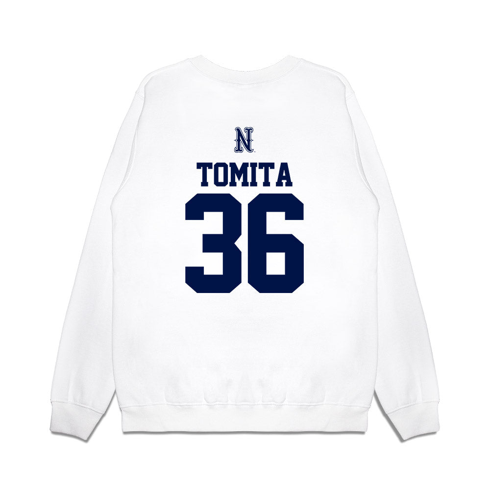 Nevada - NCAA Baseball : Mahiro Tomita - USA Raglan Premium Crewneck Sweatshirt-1