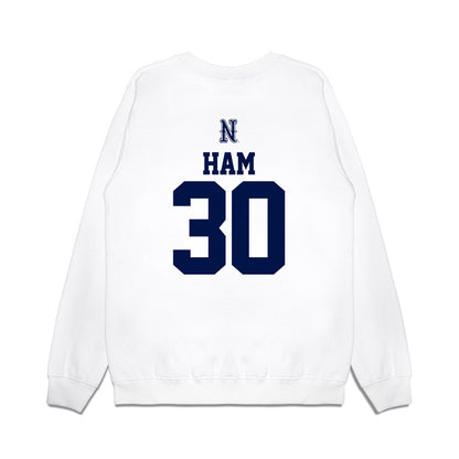 Nevada - NCAA Baseball : Billy Ham - USA Raglan Premium Crewneck Sweatshirt-1