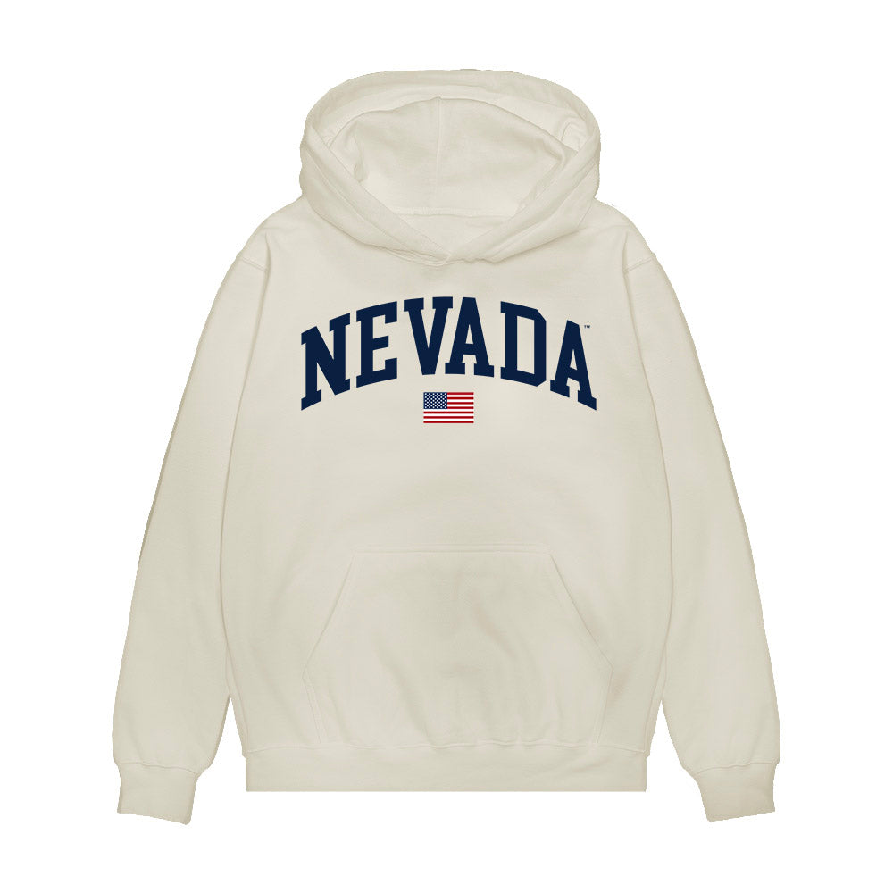Nevada - NCAA Baseball : Junhyuk Kwon - USA Raglan Premium Hooded Sweatshirt-0