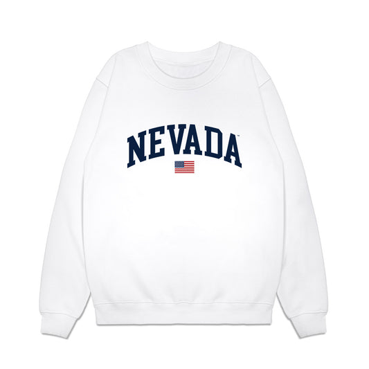 Nevada - NCAA Baseball : Sam Kane - USA Raglan Premium Crewneck Sweatshirt-0