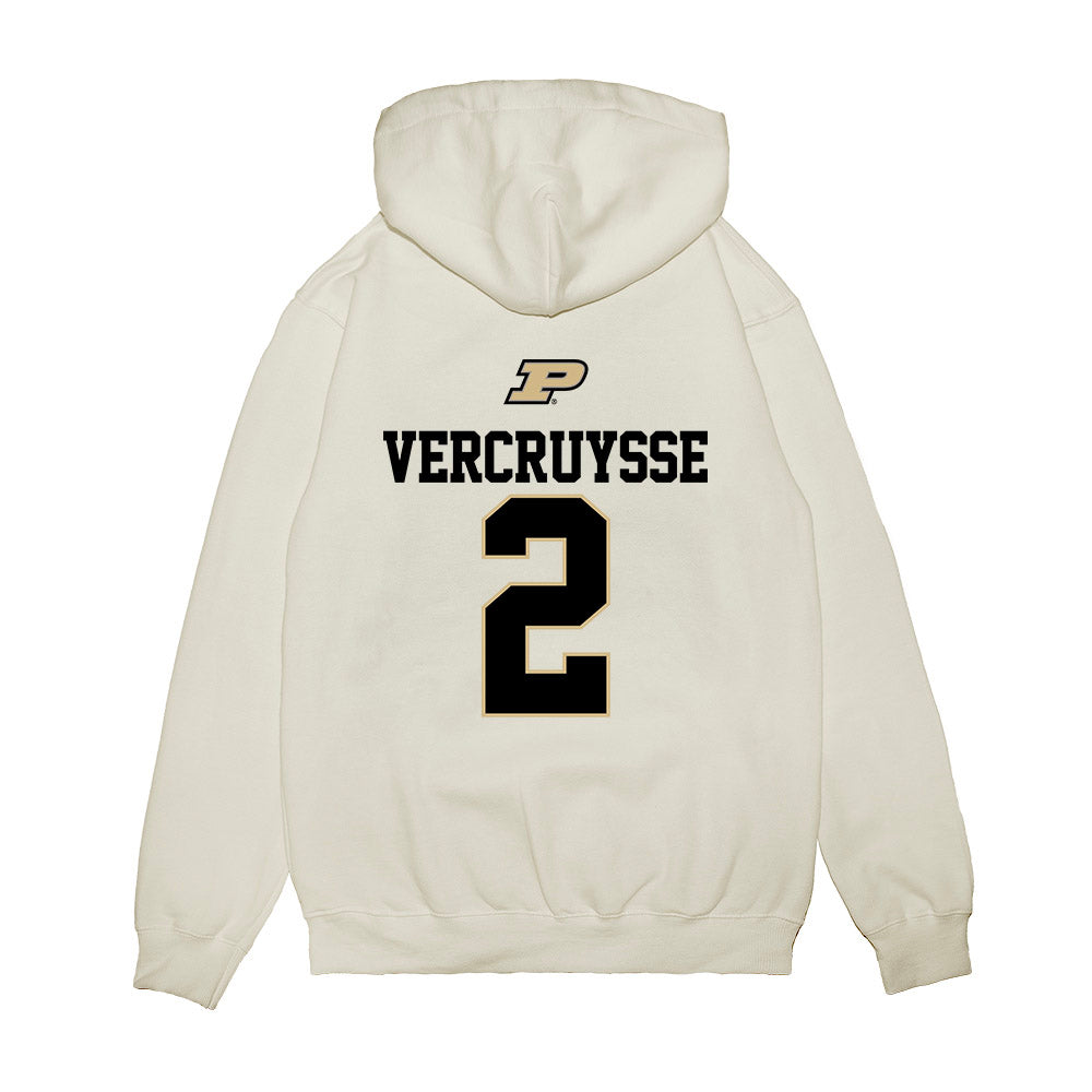 Purdue - NCAA Baseball : Charlie Vercruysse - USA Raglan Premium Hooded Sweatshirt-1
