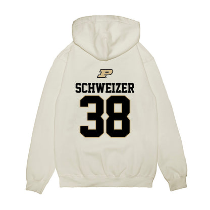 Purdue - NCAA Baseball : Evan Schweizer - USA Raglan Premium Hooded Sweatshirt-1