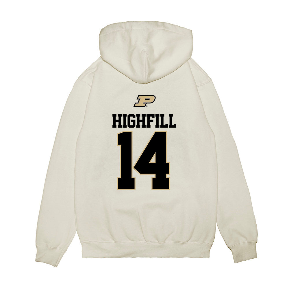 Purdue - NCAA Baseball : Ross Highfill - USA Raglan Premium Hooded Sweatshirt-1