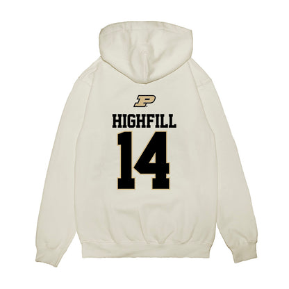 Purdue - NCAA Baseball : Ross Highfill - USA Raglan Premium Hooded Sweatshirt-1