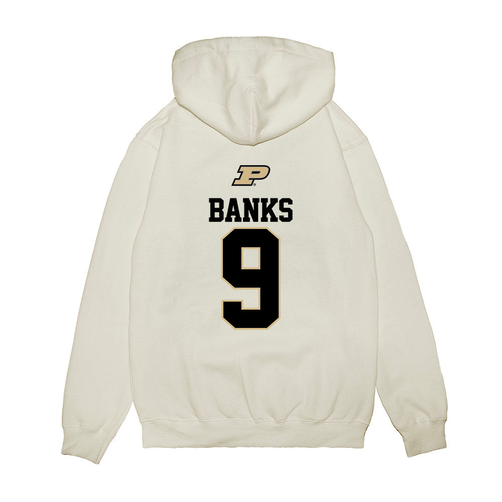 Purdue - NCAA Baseball : Ali Banks - USA Raglan Premium Hooded Sweatshirt-1