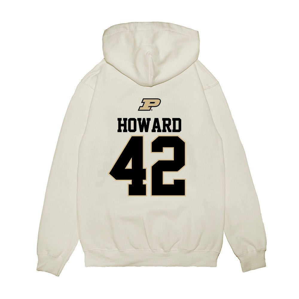 Purdue - NCAA Baseball : Thomas Howard - USA Raglan Premium Hooded Sweatshirt-1