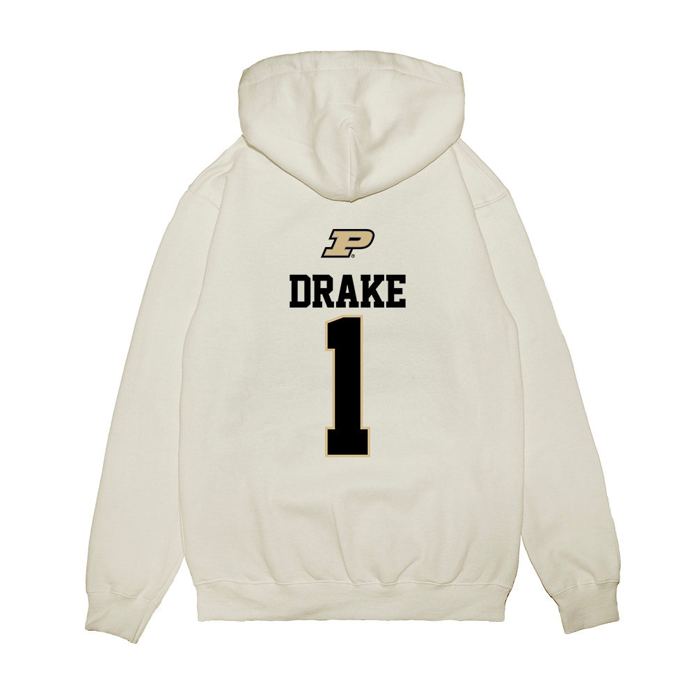 Purdue - NCAA Baseball : Dylan Drake - USA Raglan Premium Hooded Sweatshirt-1