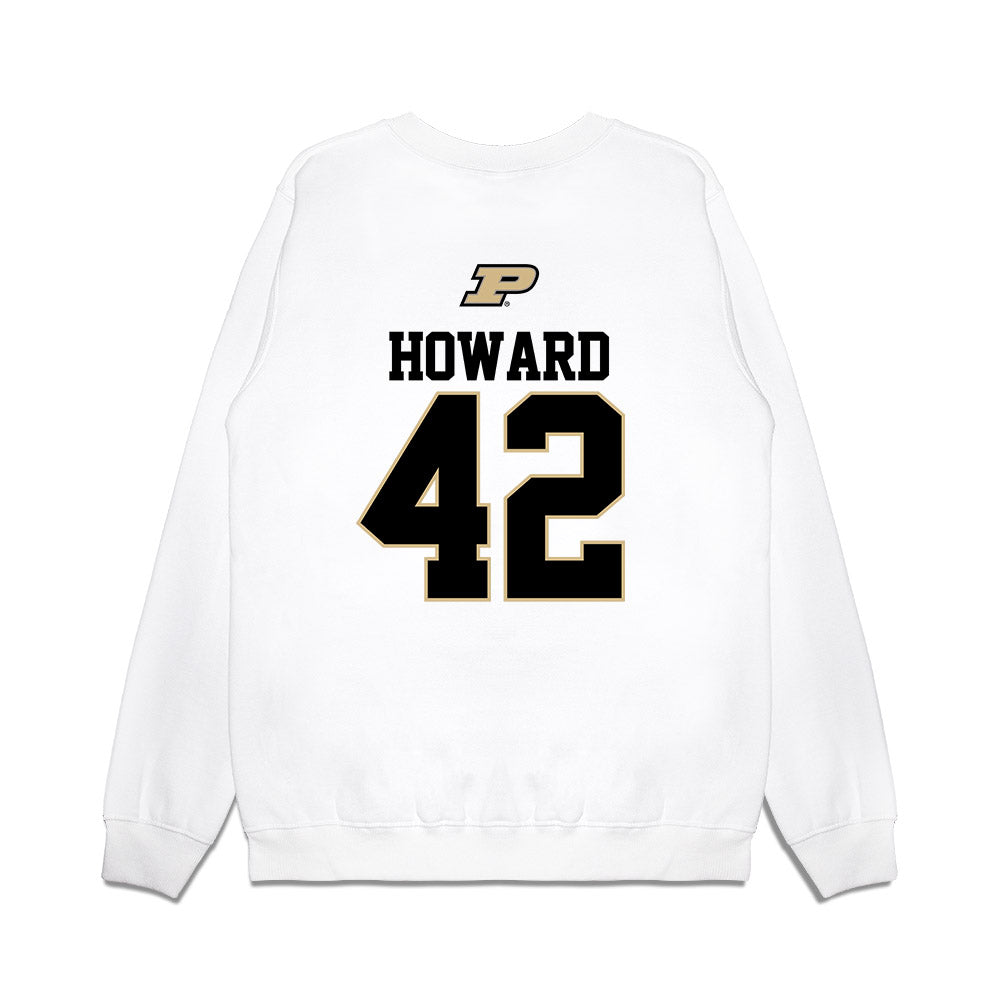 Purdue - NCAA Baseball : Thomas Howard - USA Raglan Premium Crewneck Sweatshirt-1