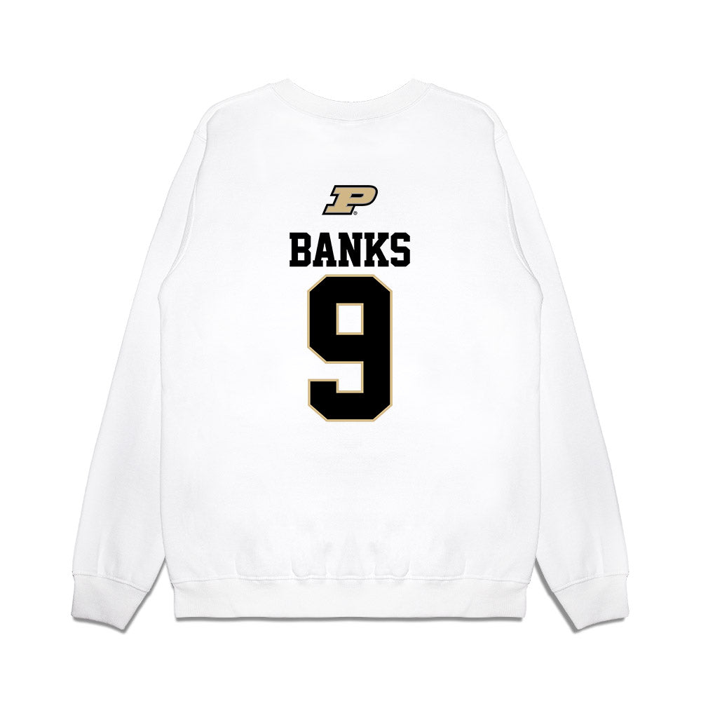 Purdue - NCAA Baseball : Ali Banks - USA Raglan Premium Crewneck Sweatshirt-1