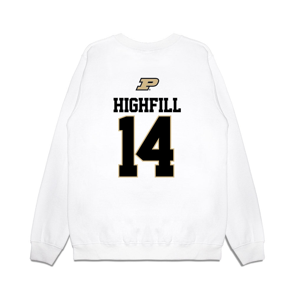 Purdue - NCAA Baseball : Ross Highfill - USA Raglan Premium Crewneck Sweatshirt-1