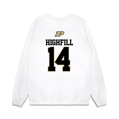 Purdue - NCAA Baseball : Ross Highfill - USA Raglan Premium Crewneck Sweatshirt-1