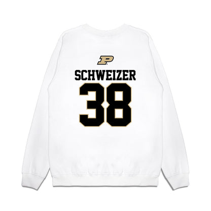 Purdue - NCAA Baseball : Evan Schweizer - USA Raglan Premium Crewneck Sweatshirt-1