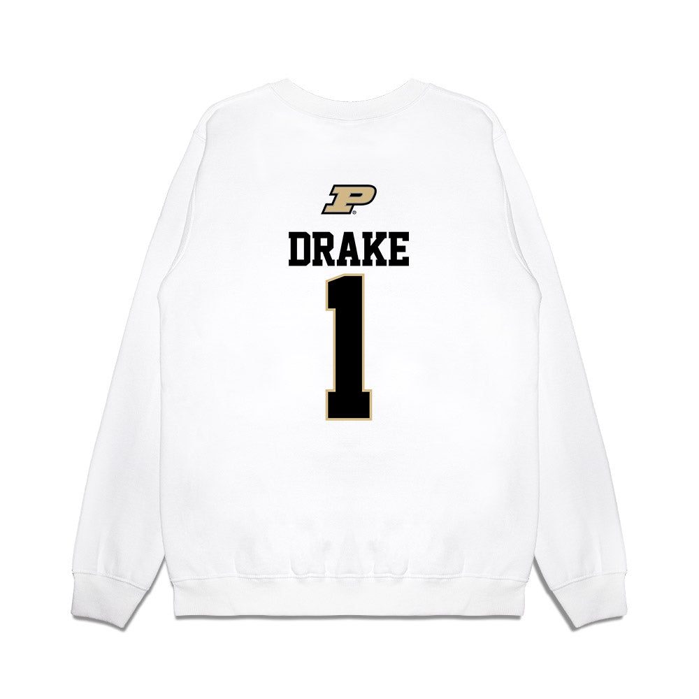 Purdue - NCAA Baseball : Dylan Drake - USA Raglan Premium Crewneck Sweatshirt-1