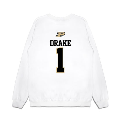Purdue - NCAA Baseball : Dylan Drake - USA Raglan Premium Crewneck Sweatshirt-1