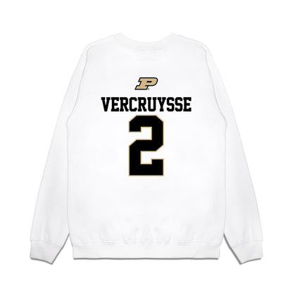 Purdue - NCAA Baseball : Charlie Vercruysse - USA Raglan Premium Crewneck Sweatshirt-1