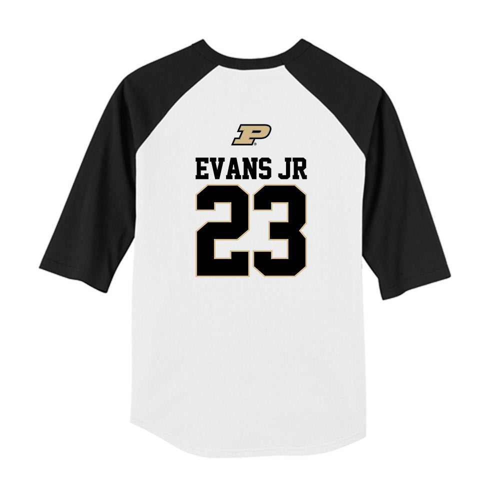 Purdue - NCAA Baseball : Jarvis Evans Jr - USA Raglan Youth Raglan T-Shirt-1