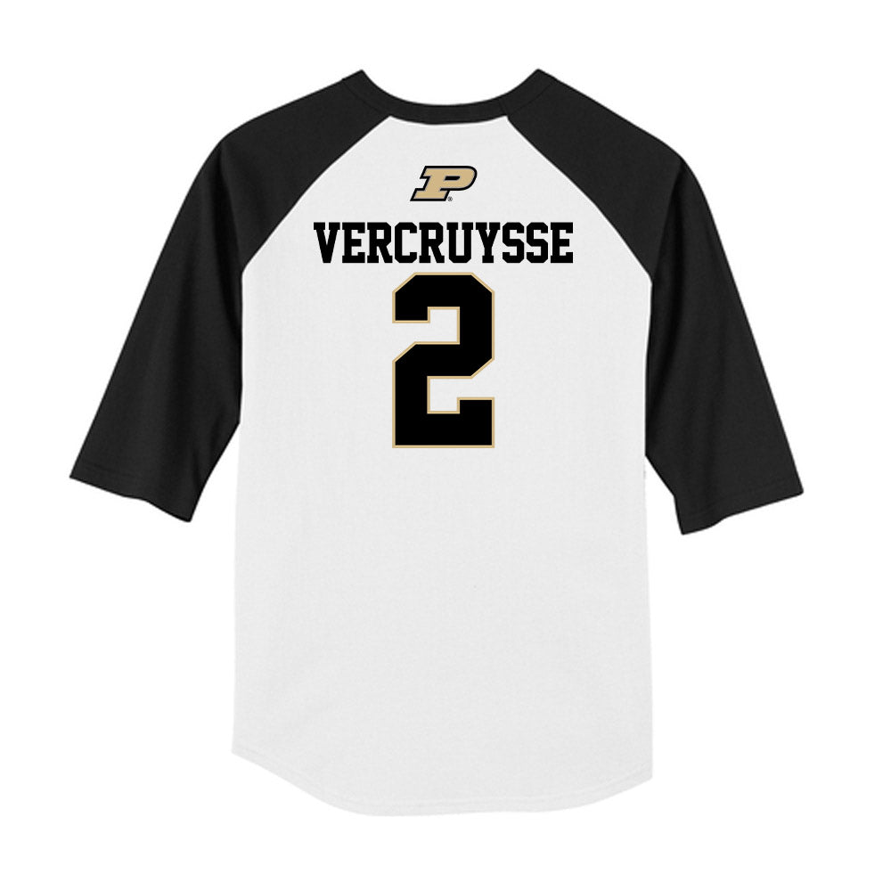 Purdue - NCAA Baseball : Charlie Vercruysse - USA Raglan Raglan Shirt-1