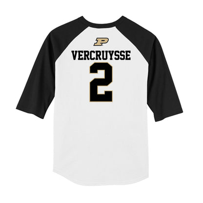 Purdue - NCAA Baseball : Charlie Vercruysse - USA Raglan Raglan Shirt-1