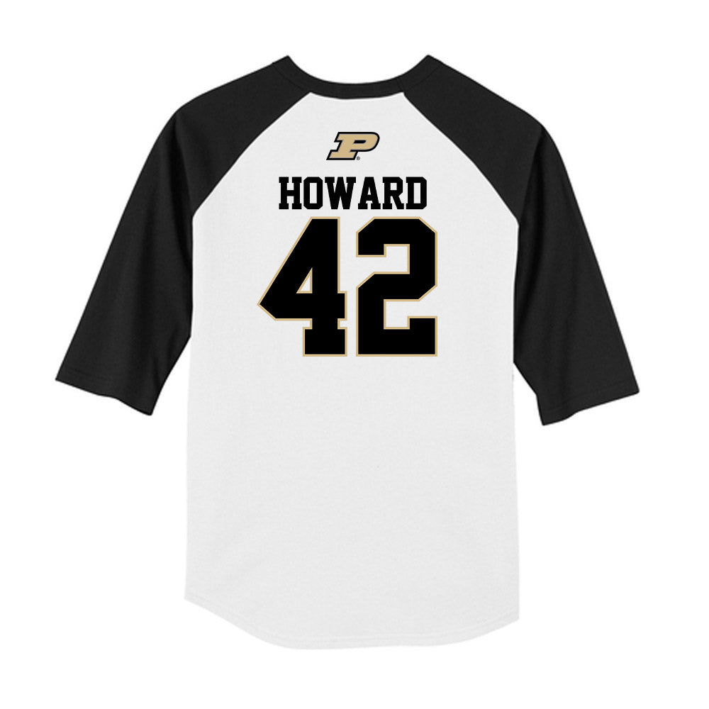 Purdue - NCAA Baseball : Thomas Howard - USA Raglan Raglan Shirt-1
