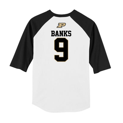 Purdue - NCAA Baseball : Ali Banks - USA Raglan Raglan Shirt-1