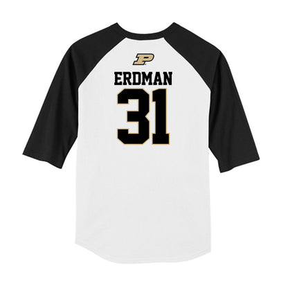 Purdue - NCAA Baseball : Zach Erdman - USA Raglan Raglan Shirt-1