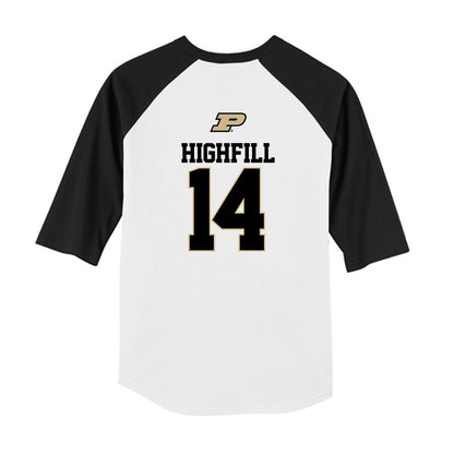 Purdue - NCAA Baseball : Ross Highfill - USA Raglan Youth Raglan T-Shirt-1