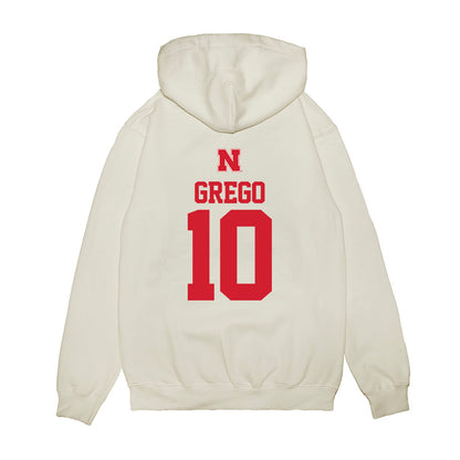 Nebraska - NCAA Baseball : Drew Grego - USA Raglan Premium Hooded Sweatshirt-1